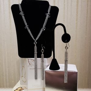 "ABS" ALLEN SCHWARTZ TASSEL NECKLACE & EARRINGS